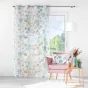 Panneau a oeillets 140 x 240 cm voile sable imprime indiana Sans