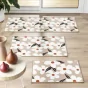 Tapis rectangle 40 x 60 cm imprime darcy Naturel