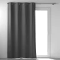 Rideau Lourd a oeillets 135 x 260 cm 100% occultant/chambray Occultiss Anthracite