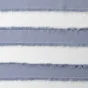 Voilage a oeillets 140 x 260 cm voile sablé fils coupés Lalina Bleu