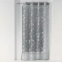 Voilage a oeillets 140 x 240 cm voile Bloomy Gris/argent