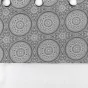 Voilage a oeillets 140 x 240 cm voile sable+ haut coton Sibel Gris