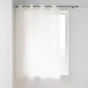 Voilage a oeillets 140 x 180 cm voile tisse carlin Naturel