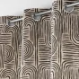 Rideau a oeillets 140 x 240 cm polycoton imprimé Pandore Noir
