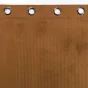 Lot de 2 Rideaux à oeillets 140 x 260 cm velours côtelé Casual Camel