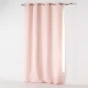Lot de 4 Rideaux à Œillets - 140 x 260 cm - Microfibre Légère - Rose pale Absolu