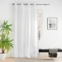 Rideau a oeillets 140 x 260 cm jacquard victoria Blanc