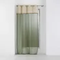 Voilage à oeillets 140 x 240 cm voile sablé + jute Greenybel Vert
