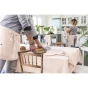 Nappe rectangle 150 x 350 cm Gaze de coton Rose