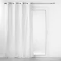 Rideau a oeillets 140 x 260 cm jacquard Floriss Blanc