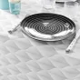Nappe rectangle 150 x 240 cm polyester imprime kalini Gris