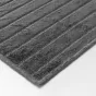 Tapis rectangle 140 x 200 cm viscose relief Géode - Anthracite