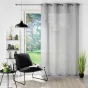 Voilage à oeillets  petite hauteur 140 x 180 cm voile tissé Soane Gris
