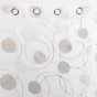 Lot de 2 voilages a oeillets 140 x 240 cm voile sable imprimé metallisé Oliane