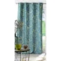 Lot de 2  Rideaux tamisant à oeillets  140 x 260 cm Imprimé métalillisé Belflor Emeraude/Or