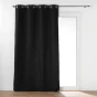 Rideau tamisant 135 x 260 cm isolant thermique Micropolar Noir