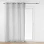 Panneau a oeillets 140 x 240 cm tisse jacquard ophelia Gris