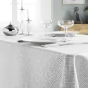 Nappe rectangle 140 x 250 cm jacquard enduit azuline Gris