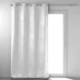 Rideau grande hauteur 135 x 280 cm occultant velours frappé Melodie Blanc