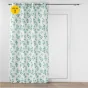 Lot de 2 Rideaux a oeillets 140 x 260 cm polyester imprime Leandre