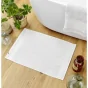 Tapis de bain 50 x 70 cm coton 800 gr Garance Blanc