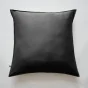 Taie d'oreiller 63 x 63 cm bambou salomé truffe Noir