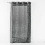 Voilage a oeillets 140 x 240 cm imprimé métallisé Artyline Anthracite/argent