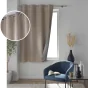Lot de 2 Rideaux a oeillets 140 x 180 cm 100% occultant thermique Crepuscule Beige