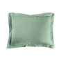Taie d'oreiller 50 x 70 cm uni 57 fils lina  +point bourdon Sauge
