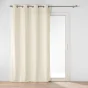 Rideau a oeillets 135 x 260 cm velours uni Novana Beige