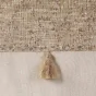 Lot de 2 Rideaux a oeillets 140 x 240 cm polycoton + haut métallisé Sultan Or