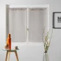 Paire droite anneaux 2 x 60 x 120 cm voile tisse milza Beige