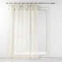 Panneau a passants+pompons 140 x 240 cm effet  tisse dalila Lin