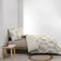 Parure de couette réversible + 240 x 220 cm coton 57 fils + 2 taies Nebulla