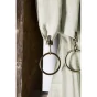 Lot de 2 rideaux 140 x 300 cm réglables double gaze de coton Vert d'eau