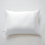 Taie d'oreiller 50 x 70 cm satin de bambou Salomé Blanc