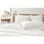 Taie d'oreiller brodée en gaze de coton 60 x 60 cm Gaïa Boho Blanc