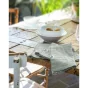 lot de 3 serviettes 40 x 40 cm gaze de coton unie gaïa eucalyptus