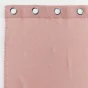 Lot de 2 Voilages à oeillets 140 x 240 cm liseré blanc Louise Rose