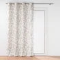 Lot de 2 Rideaux a oeillets 140 x 260 cm polyester imprimé Alma Naturel