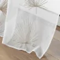 Voilage a oeillets 140 x 240 cm voile sablé brodé Palmaris Beige