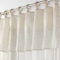 Panneau a oeillets bois+volant 140 x 240 cm effet lin tisse norine Sans
