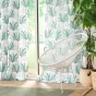 Lot de 2 Rideaux a oeillets 140 x 260 cm polyester imprimé Oasis