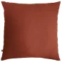 Housse de couette double gaze de coton Bio 240x220 cm 2 taies Saffran/Terracotta