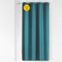 Lot de 2 Rideaux unis oeillets metal 140 x 260 cm polyester uni Essentiel Pétrole