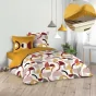 Pack parure de couette 240 x 220 cm Neoline + drap housse 140 x 190 x 30 Jaune