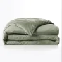 Housse de Couette 240 x 220 cm - Satin d’Eucalyptus Uni Lysandre Thym