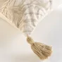 Coussin dehous. compr. pompons 30 x 50 cm coton/polyester imprime dune des place Sans