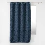 Rideau a oeillets 140 x 280 cm jacquard rosalina Navy