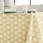 Nappe rectangle 145 x 240 cm polyester imprime davia Jaune